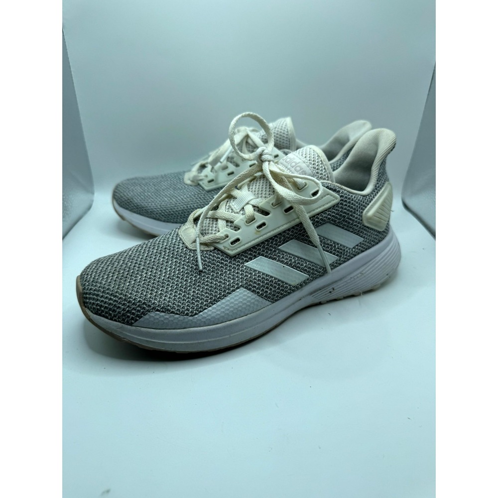 Adidas Duramo 9 BB7004 Womens 8 Sneakers Slate Gray White Athletic Running Shoes